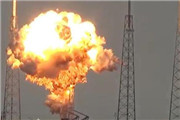 spacex猎鹰9号火箭爆炸 2亿美元的通信卫星也毁了