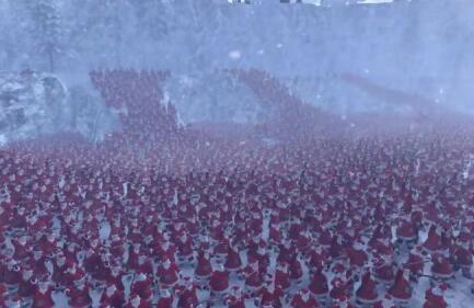 4000圣诞老人大战11000只企鹅史诗战争模拟器【视频】