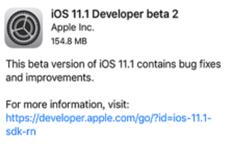 ios11.1beta2支持哪些设备？附设备列表