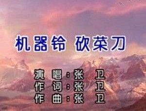 机器铃砍菜刀什么意思？机器铃砍菜刀歌词歌曲在线听（张卫）