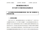 最新消息！暴风集团公告：子公司终止参设互联网公司