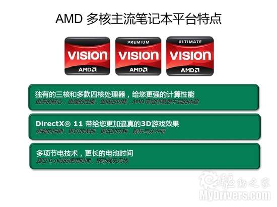 AMD发布2010多核主流、超轻薄笔记本平台