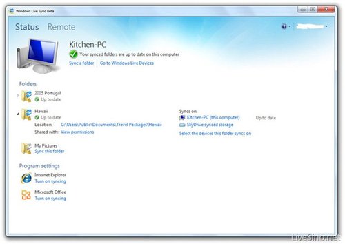 微软文件同步软件Windows Live Sync详解(图)