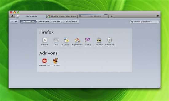 Firefox 4.0最新用户界面赏