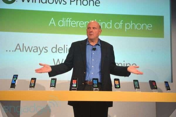 微软联手戴尔HTC等推10款Windows Phone 7手机