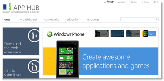 Windows Phone 中文开发中心隆重上线