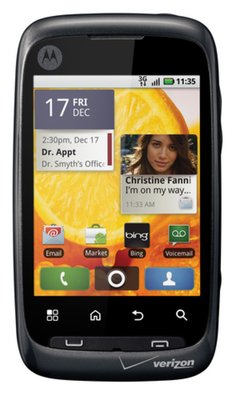 Android2.1 MOTO Citrus今日在美发售