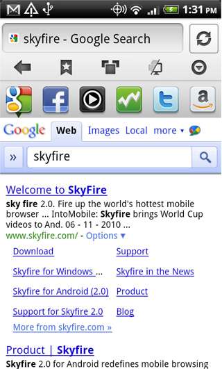 Skyfire将发布3.0版Android浏览器 支持社交特性