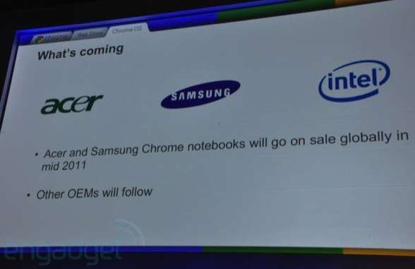 Google展示Chrome OS操作系统