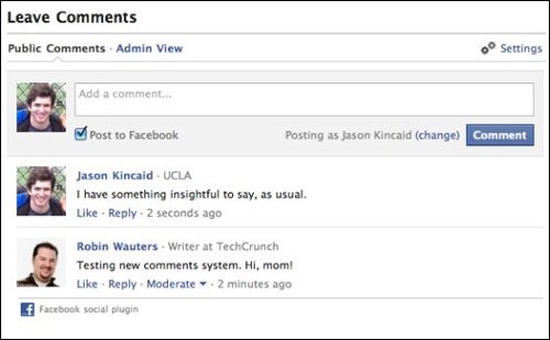 Facebook推出新评论系统