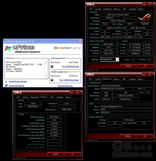 GTX 580四路狂飙连刷3DMark Vantage记录