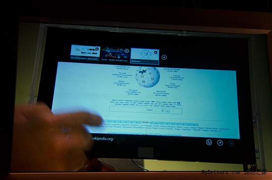 Windows 8上的IE10、触摸键盘