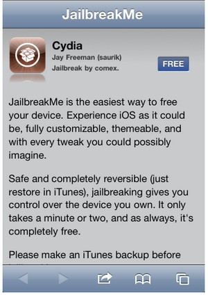 Comex再次修复JailbreakMe 解决C版iPhone白苹果BUG