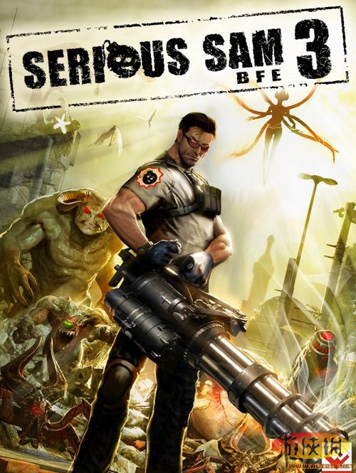 《英雄萨姆3》霸气封面公布 主角手握迷你机枪