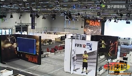 2011科隆展EA竞技体育作《FIFA12》展区图片