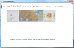 BluePoison 2.1发布 可解锁Win8预览版隐藏功能
