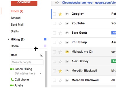 [图]Gmail界面继续改进 可调显示间距