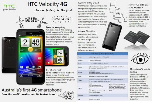 1.5GHz双核巨屏 HTC Velocity 4G将上市