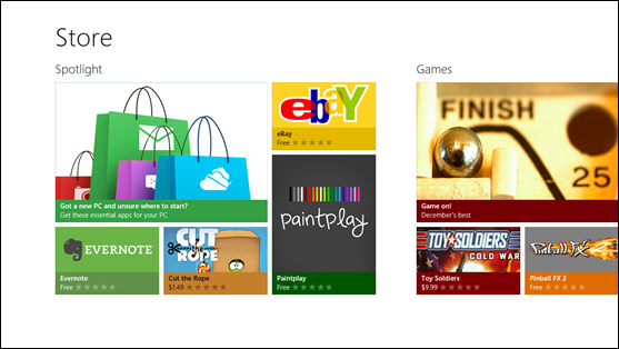 [多图]微软公布Windows Store体验细节