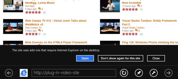 [图]Metro版本的IE10将不支持浏览器插件