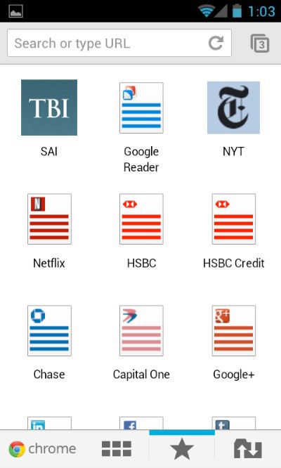 一窥Android版Chrome浏览器应用真面目（组图）