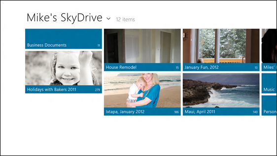 Windows 8对SkyDrive的支持 可同步文件和应用