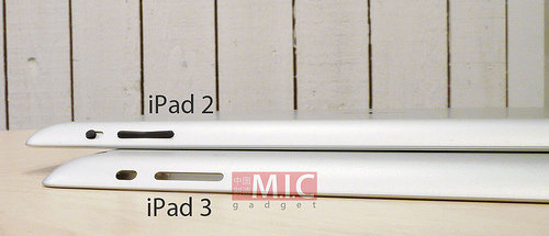 [多图]再曝清晰谍照 苹果iPad3多图对比iPad2