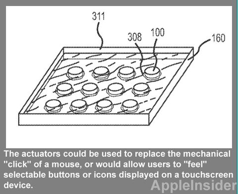 苹果新专利 用户可“感受”虚拟按键
