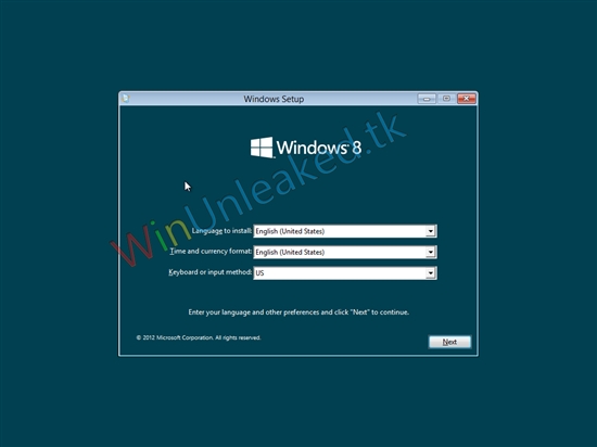 Windows 8 Build 8306的WinPE预安装环境截图