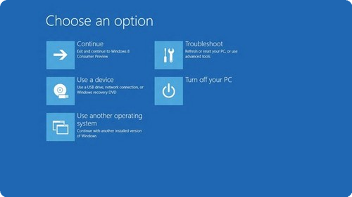 Windows 8 系统的F8启动界面截图流出