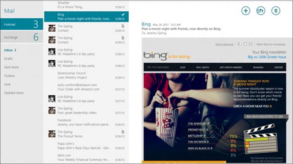 Windows 8 Mail应用详情曝光