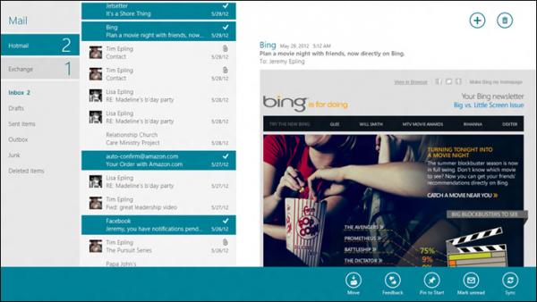 Windows 8 Mail应用详情曝光