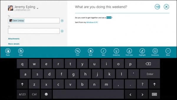 Windows 8 Mail应用详情曝光