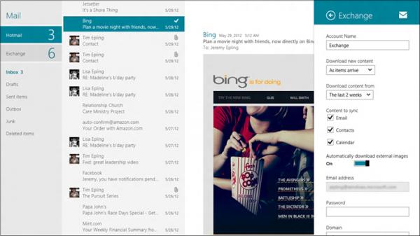 Windows 8 Mail应用详情曝光