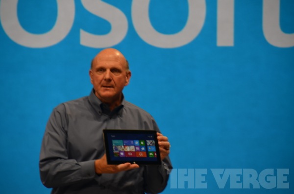 微软发布自有品牌Win8平板一体成型设计
