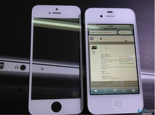 IPhone5白色面板曝光的确长高了