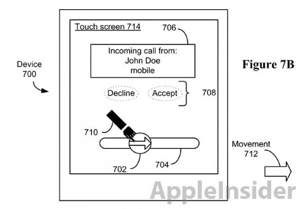 苹果获第三项滑动解锁专利