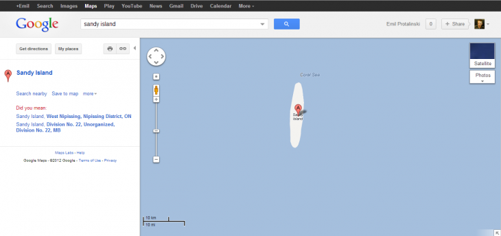 不止苹果会忽悠 曝谷歌地图太平洋一岛不存在