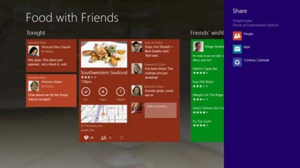 微软：Win8 Share Charm功能不错哦