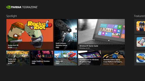 微软游戏市场也努力：TegraZone进驻Windows RT
