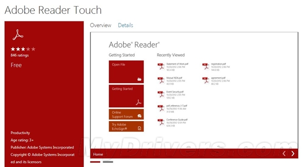 Adobe Reader Touch触摸版正式发布