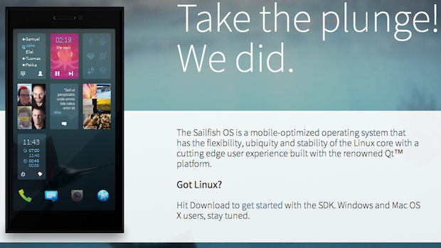 Jolla Sailfish OS SDK发布下载