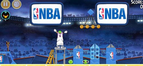 《愤怒的小鸟》NBA全明星主题关卡截图