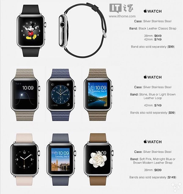 Apple Watch售价曝光 屌丝也能买得起