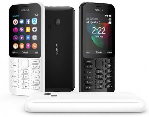 微软发布Nokia 222：能上网可拍照 仅售37美元