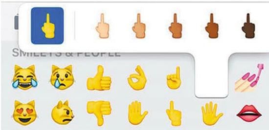 iOS 9.1更新：表情包纳入“不雅手势”