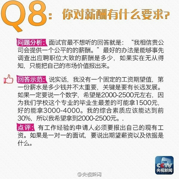 应届生面试技巧：面试常问的9个问题解答