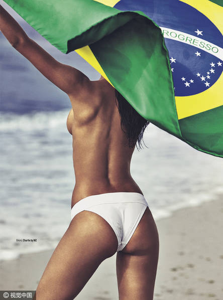 巴西超模全裸湿身诱惑力挺2016里约奥运【高清组图】