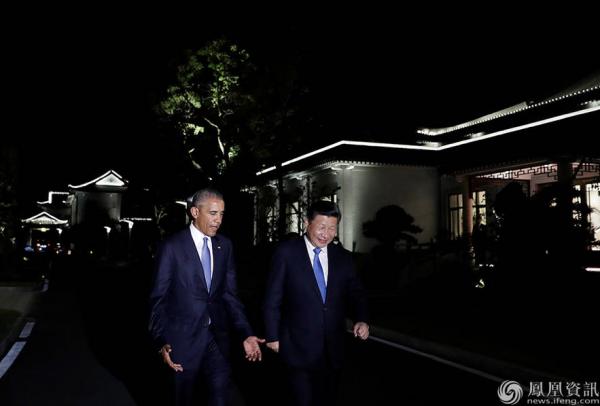 g20峰会奥巴马会来杭州吗？习奥2人喝茶漫步【组图】