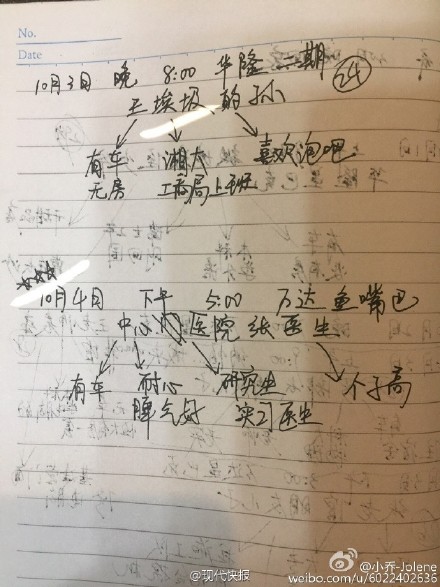 湖南一妈妈为让女儿脱单列出相亲七天课程表 网友：没联系方式差评！